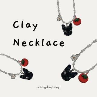สร้อยคอดินปั้น clay necklace
