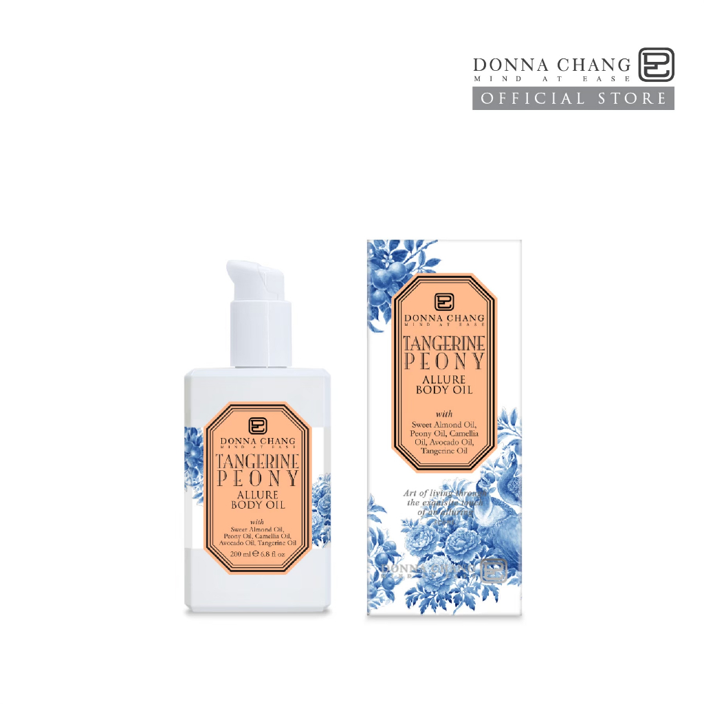 DONNA CHANG Tangerine Peony Allure Body Oil 200 ml ดอนน่า แชง แทงเจอรีน พีโอนี อัลลัวร์ บอดี้ ออยล์ ผลิตภัณฑ์บำรุงผิวกาย