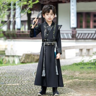 L&L ชุดเด็กชาย (แถมฟรีพัด) LINGFENG ชุดจีน ชุดลมจีนย้อนยุคสม…