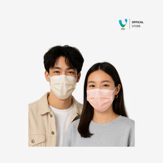 (Official) VFINE หน้ากากอนามัยทางการแพทย์ 3 ชั้น Copper Anti-Virus Face Mask (50 ชิ้น) ป้องกันไวรัสแบคทีเรีย