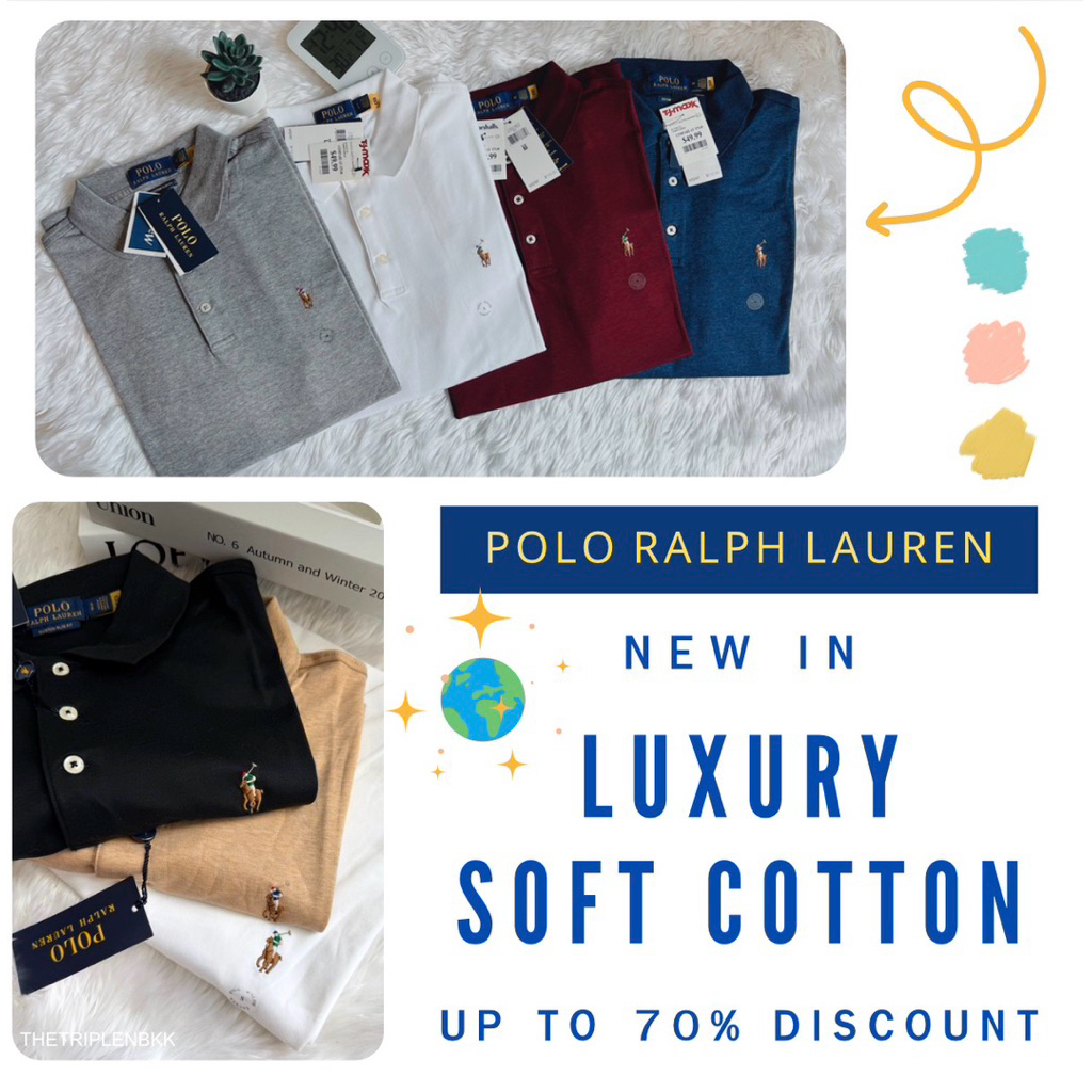 ✨👕 LUXURY SOFT COTTON POLO RALPH LAUREN 🏇🇺🇸💯