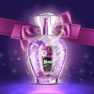 Haby Perfume Booster ผลิตภัณฑ์น้ำยาปรับผ้านุ่ม สูตรเข้มข้น กลิ่น Mystery สีม่วง 540 ml. ( 5 ถุง )