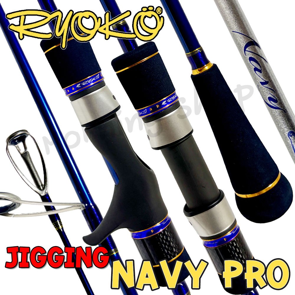 คันตีเหยื่อปลอม LIGHT JIGGING RYOKO NAVY เนวี ยาว 6.1 ฟุต 1 ท่อน