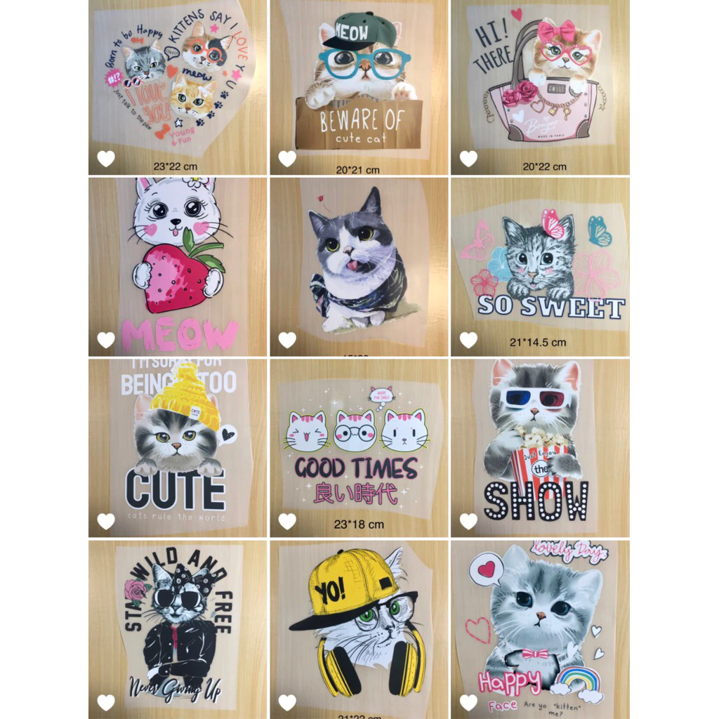 A15*สติ๊กเกอร์การ์ตูนขนาดใหญ่ สติ๊กเกอร์ตัวหนังสือโลโก้รีดร้อนติดเสื้อ ตัวรีดร้อนติดเสื้อ ติดกระเป๋า ติดผ้าได้หลายชนิด