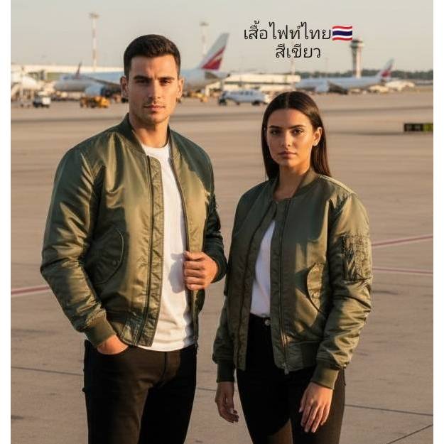 เสื้อกันหนาวไฟท์ไทย ทรง​MA-1