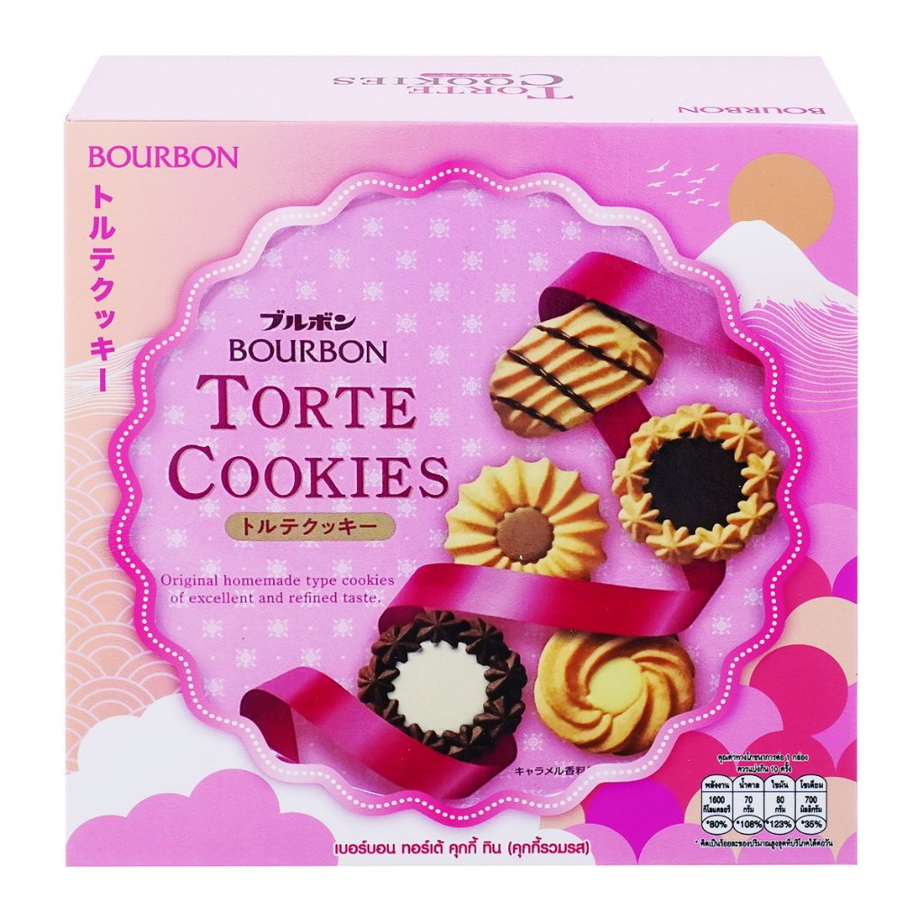 Bourbon  ทอร์เต้ คุกกี้ ทิน 310 ก.