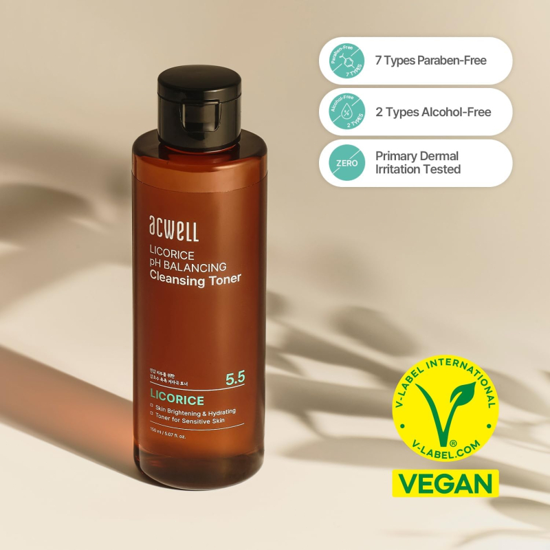 (ACWELL) Licorice PH Balancing Cleansing Toner 150ml pH 5.5 ทำความ