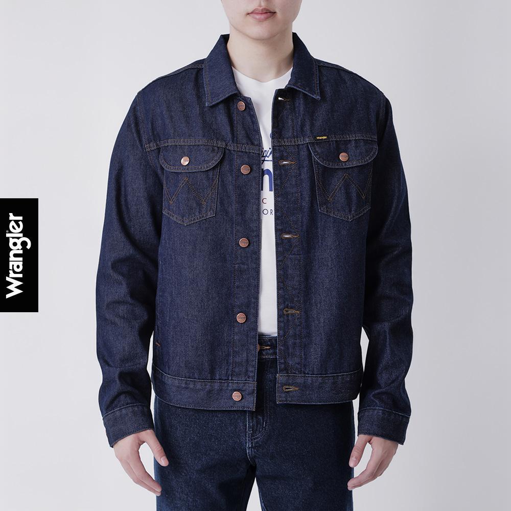 WRANGLER ယောက်ျားဂျက်ကက် (Regular Fit) မော်ဒယ် WR F425MJKTF47 - Denim အနက်ရင့်