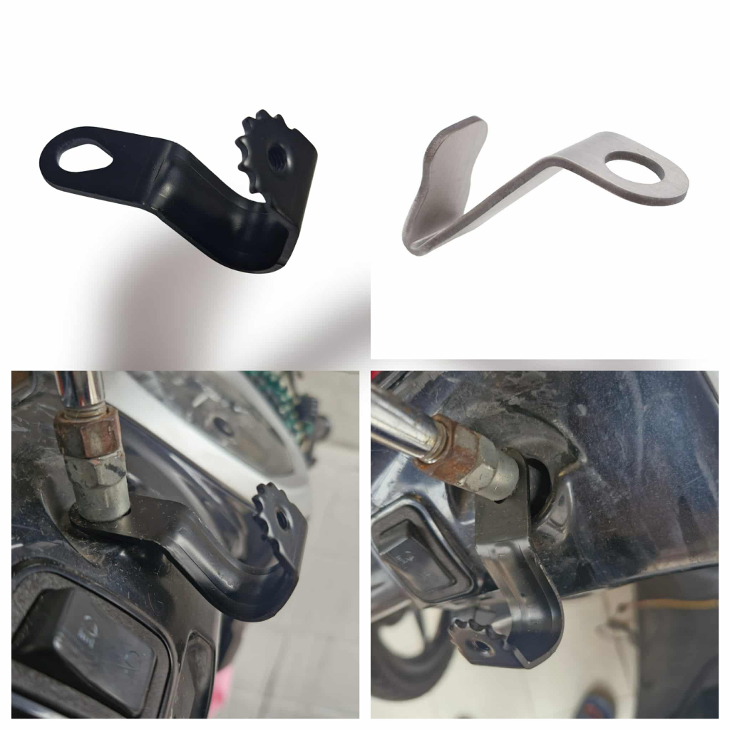 ตะขอเกี่ยวของยึดรูกระจกสแตนเลสทั่วไป ตะขอแขวนของ ใส่มอไซค์ได้ทุกรุ่น เช่น Honda Wave-110i New, Click 125-150i LED