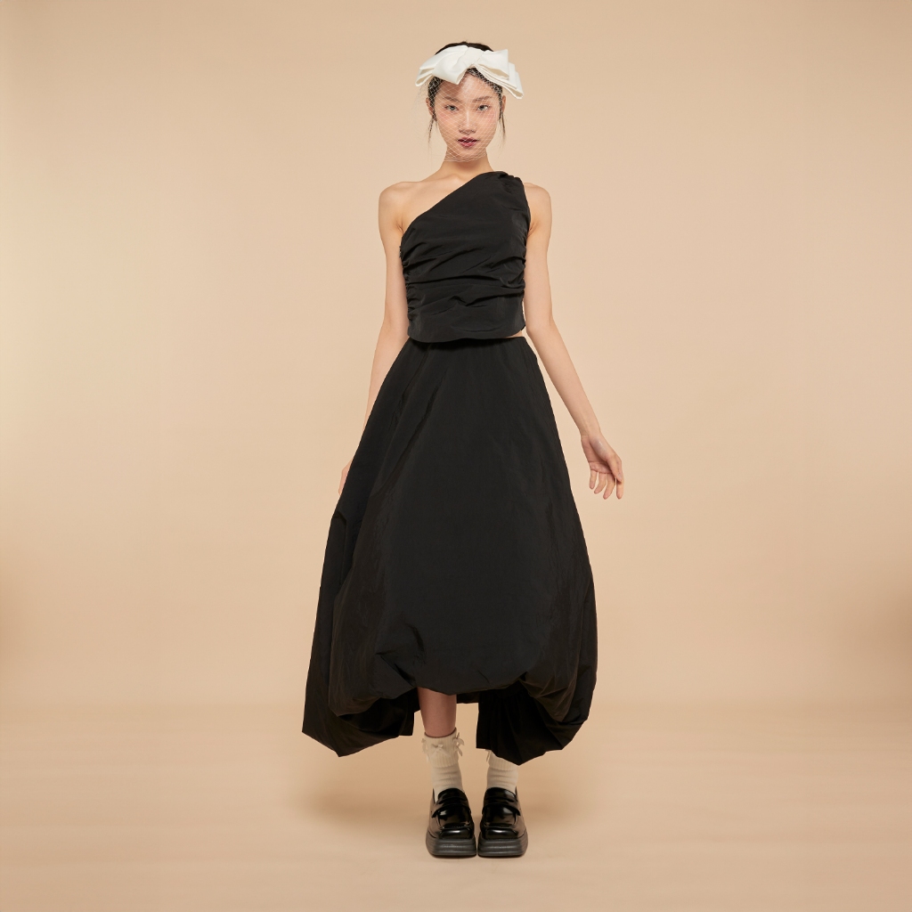 (PAPERS) Pumpkin Maxi Skirt