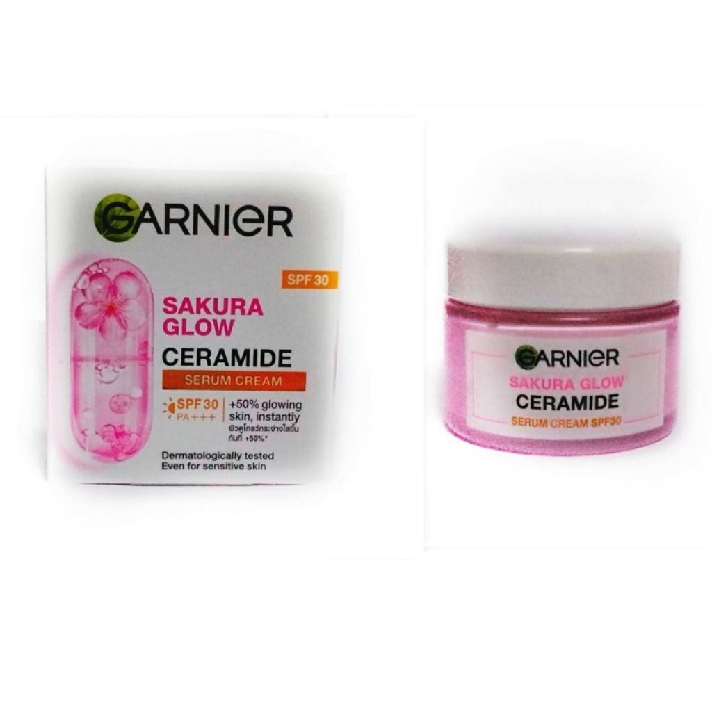 (50 ml.) Garnier การ์นิเย่ ซากุระ ครีม SPF30 PA+++ 50 กรัม GARNIER SAKURA CREAM 50 ml.