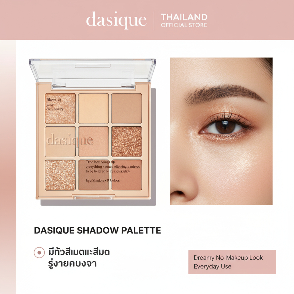 Dasique Shadow Palette Eyeshadow 03 Eyeshadow Palette พาเลทอายแชโดว์ยอดนิยม แมตช์ได้ทุกลุค