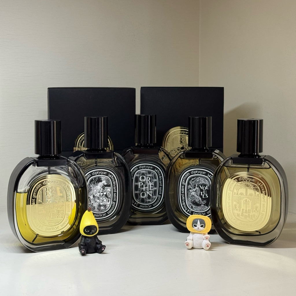 Diptyque (Orpheon) (Fleur de Peau) (Volutes) (Eau Nabati) (Benjoin Bohème) EDP