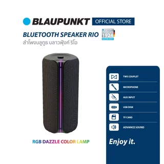 BLAUPUNKT ลำโพงบลูทูธปาร์ตี้พกพา กำลัง160W เบสหนัก ไฟ RGB แบตอึด 8000mAh รุ่น RIO