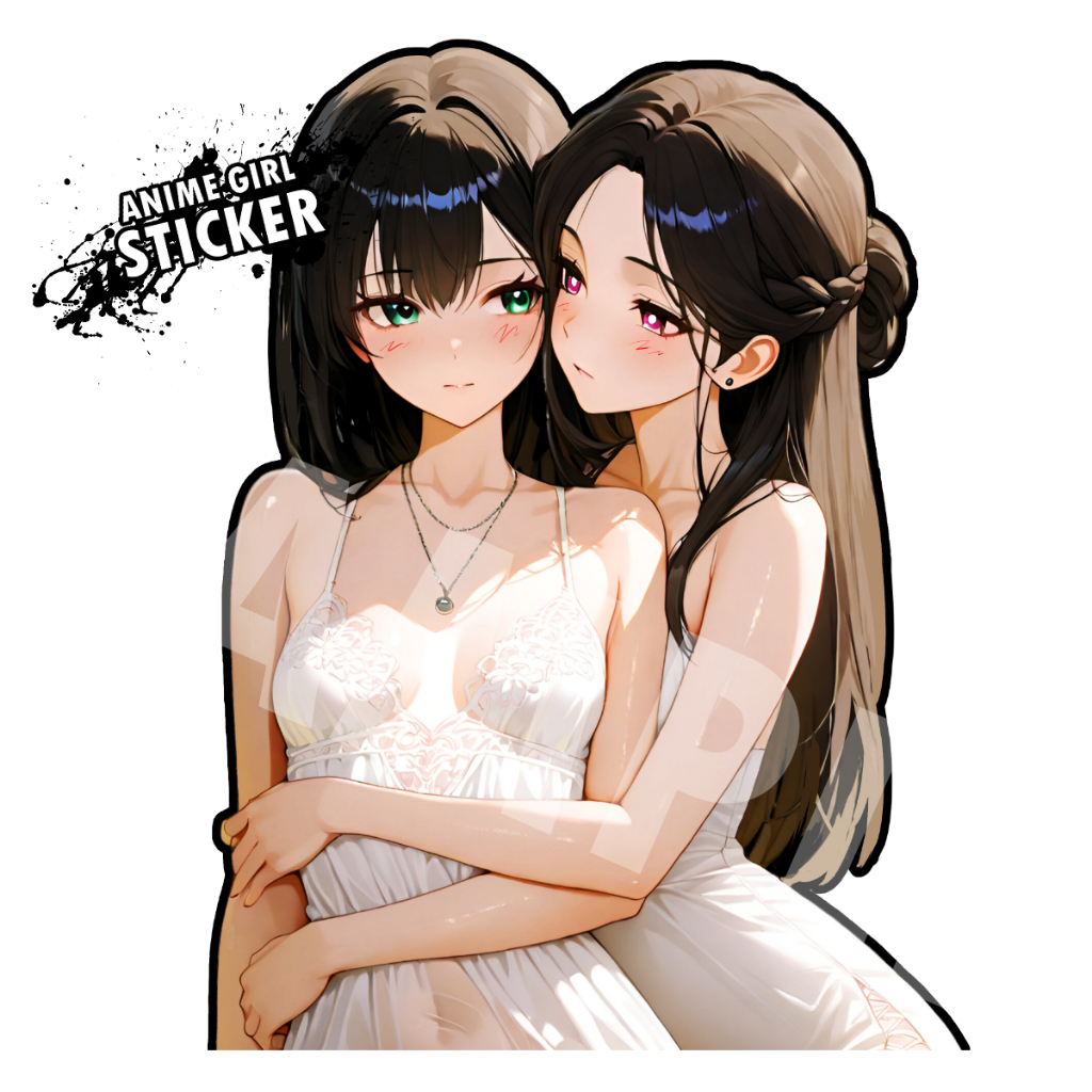 อนิเมะ ยูริ โดจิน สติ๊กเกอร์ การ์ตูนญี่ปุ่น Yuri Anime Ecchi SPS074