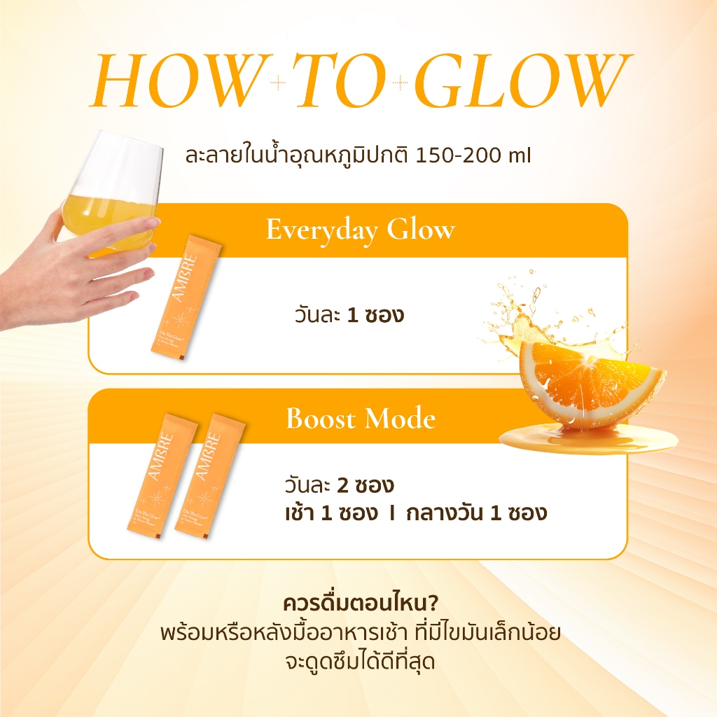 AMBRE On The Glow+ | อาหารเสริมผิว | Cyanthox™ + Oryza Ceramide™ + CoQ10 + Probiotic | 1 กล่อง ราคา ถูกที่สุด ดีลบีเคเค แกลเลอรีภาพที่ 7