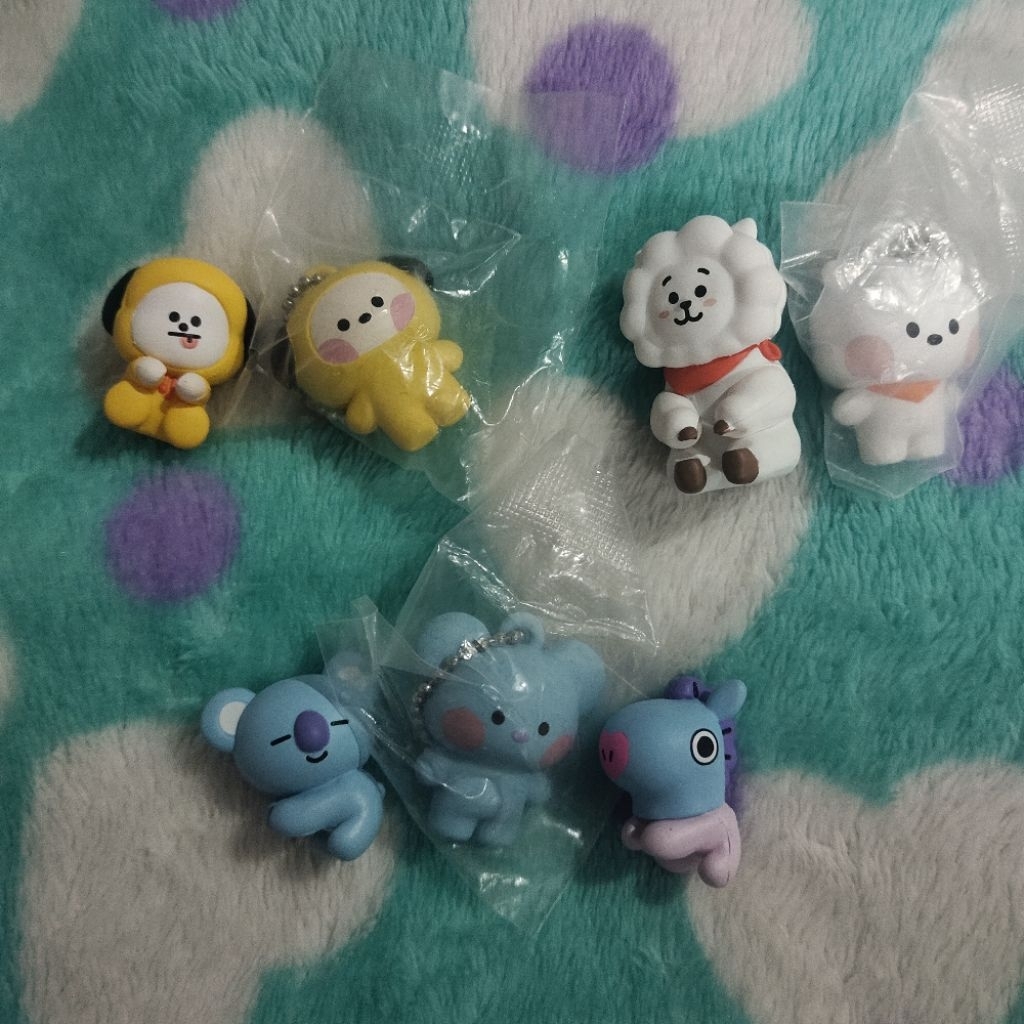 มินิฟิกเกอร์ + พวงกุญแจ BT21 ของแท้จากญี่ปุ่น