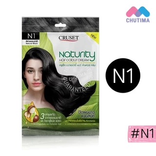(1 ซอง) ครูเซ็ท ครีมเปลี่ยนสีผม ปิดผมขาว โทนสีธรรมชาติ Cruset Naturity Hair Colour Cream 30 g