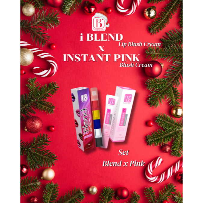Duo Set Instantpink + iblend  Lip Blush Cream