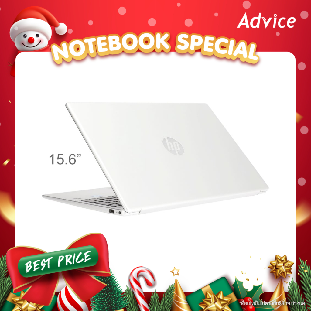 HP Notebook (โน๊ตบุ๊ค) 15-fc1036AU (Natural Silver) - A0171288
