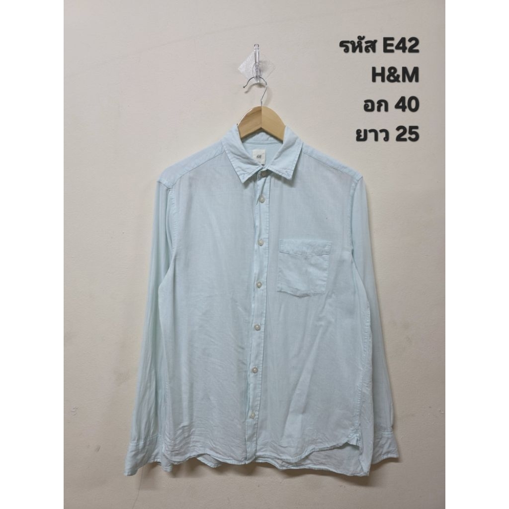 เสื้อเชิ้ต เสื้อเชิ้ตทำงาน H&M E42