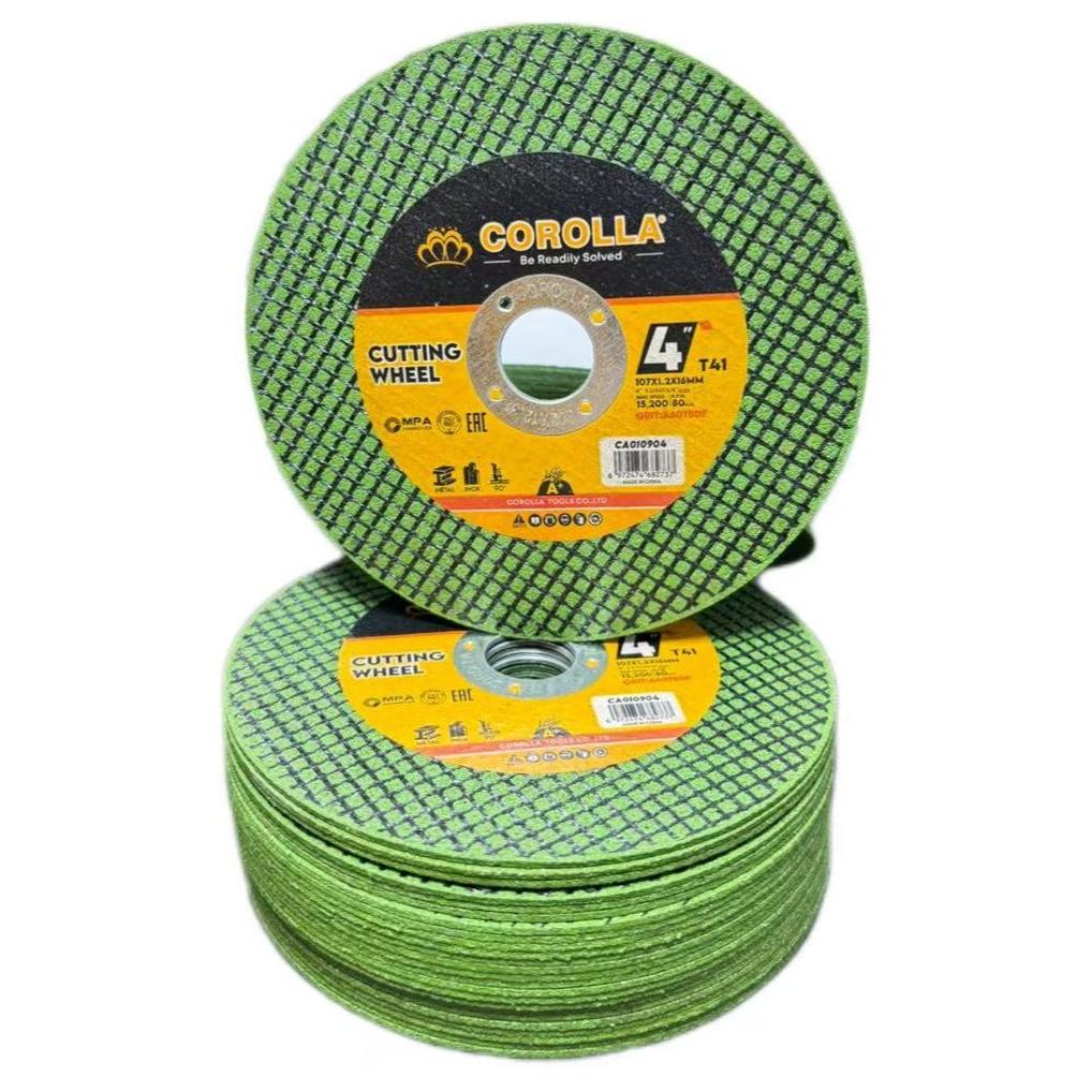 （สปอตกรุงเทพ）MPA ใบตัดเหล็ก 4 นิ้ว (1 แพ็ค 25 ใบ) ตัดสแตนเลสMPA ตราผึ้ง ของแท้ โคโลล่า สีเขียว - รูปที่ 5