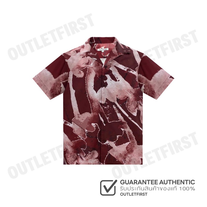 GUY LAROCHE รุ่น MAN'S HAWAIIAN SHIRT CODE: BAC7400S5RE เสื้อเชิ้ต เสื้อแขนสั้น เสื้อผู้ชาย