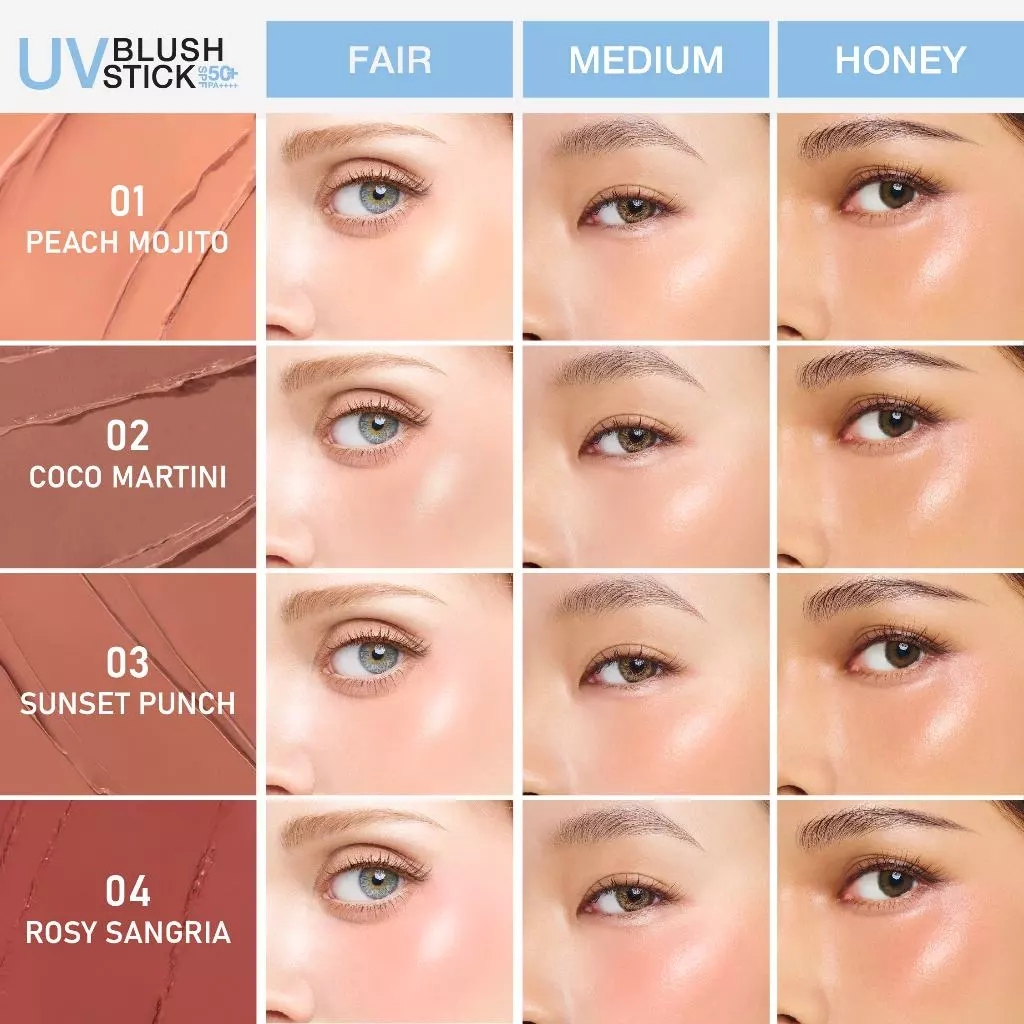MizuMi UV Blush Stick SPF50+ PA++++ บลัชกันแดด แก้มกระจก ผิวเป๊ะในปาดเดียว ติดทนนาน 12 ชม. thumbnail 7