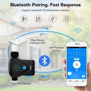 MeeGoo Tuya เครื่องตั้งเวลารดน้ํา WiFi ตั้งเวลาได้ APP รีโมทคอนโทรล ชลประทานกลางแจ้ง