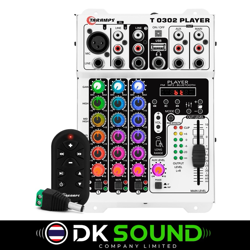 Taramps Audio Mixer T 0302 Player Multicolor - by Taramps (ส่งด่วนจากไทย)**รับประกันศูนย์ไทย ของแท้**