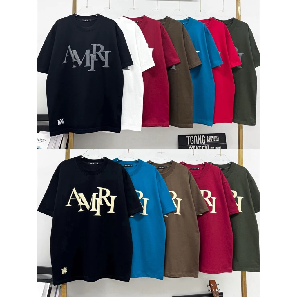 🔹เสื้อยืดแบรนด์AMIRIสกรีนนู้นงานตามหา M F XL 2XL 🔹