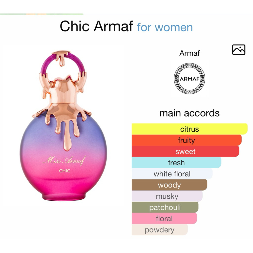 น้ำหอมแบ่งขาย Miss Armaf Chic EDP by Kidda_Market ราคา ถูกที่สุด ดีลบีเคเค แกลเลอรีภาพที่ 2