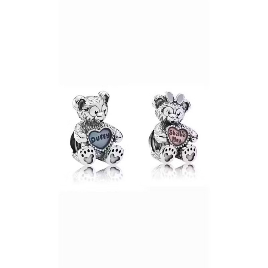 (พร้อมส่ง) แท้100% RARE pandora ชาร์ม duffy shelliemay disneyland limited กำไล มูราโน่