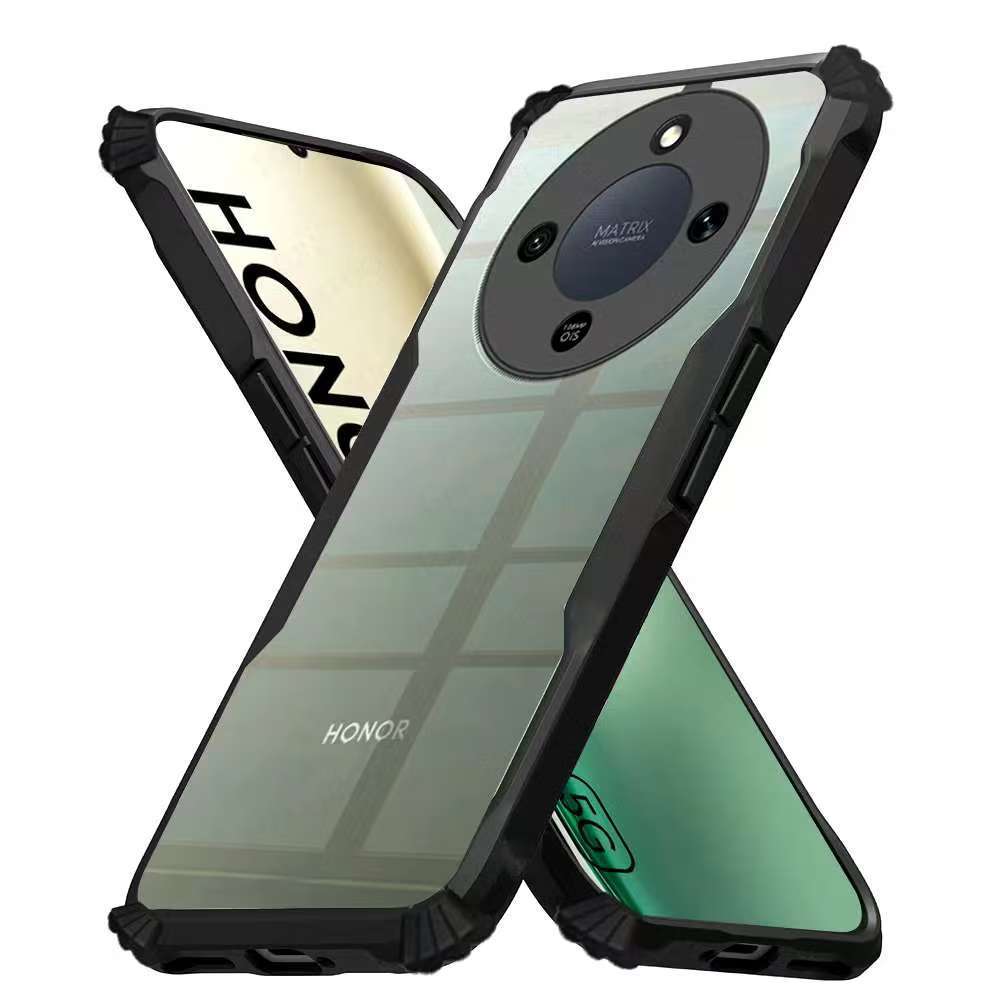 Honor X9D 5G/Honor X70 5Gตรงรุ่น(ส่งในไทย)เคสกันกระแทกขอบสีหลังใสHonor X70/Honor X9d