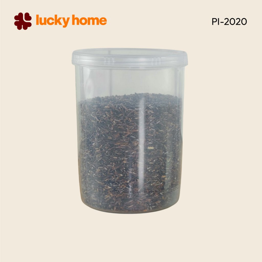 LUCKY HOME กล่องถนอมอาหาร PI-2020 ความจุ 1,800 ml. ขนาด : Ø12.5 x 17.2(ส) cm