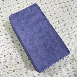 ผ้าเช็ดผม เช็ดหน้า แบบสีพื้น ผ้านาโน ขนาด 35x70.cm สีน้ำตาล/น้ำเงิน/เทา แพ็ค 12ผืน