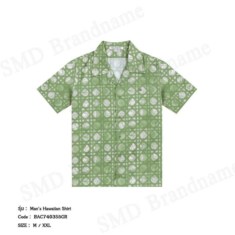 Guy Laroche เสื้อเชิ้ตแขนสั้นผู้ชาย รุ่น Man's Hawaiian Shirt Code: BAC7403S5GR