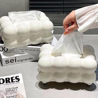 กล่องทิชชู่ กล่องใส่ทิชชู่มินิมอล กล่องใส่กระดาษทิชชู่ TISSUE BOX ของตกแต่งบ้าน กันฝุ่น กันน้ำ