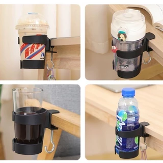 ที่วางแก้วโต๊ะ CLAMP ปรับ Anti-Sill ที่วางแก้วกาแฟหมุนได้ 360 องศาขอบโต๊ะ CLAMP ที่วางแก้ว Anti-Fall โต๊ะ