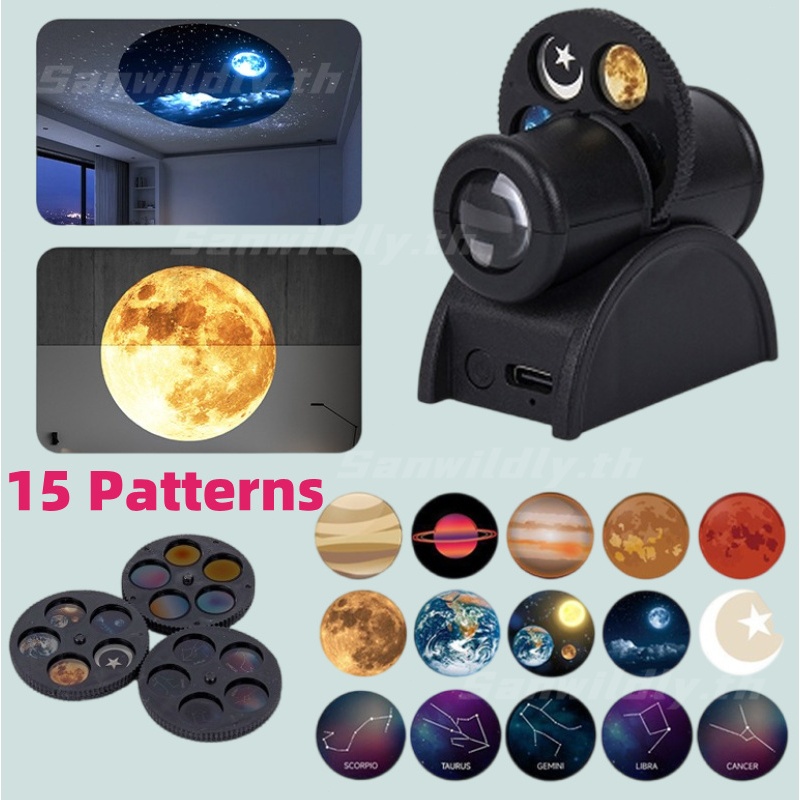 💕SW💕 โคมไฟดวงดาว ไฟแต่งห้อง โคมไฟโปรเจคเตอร์ Galaxy Light Projector โคมไฟโปรเจคเตอร์ โคมไฟ ถูกสุดๆ