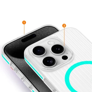 Moreno เคสมือถือแม่เหล็ก แบบใส ขอบกันกระแทก ซี่รี่ย์ 11-17 รองรับการชาร์จไร้สาย Magnetic / สีดำ