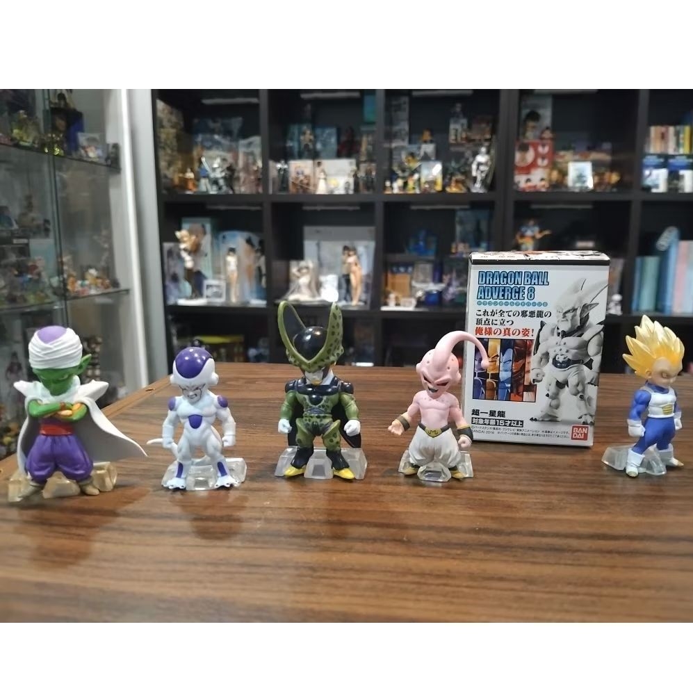dragonball adverge 6BOSS set  piccol/freeze/cell&buu/vegeta/one-star dragon
