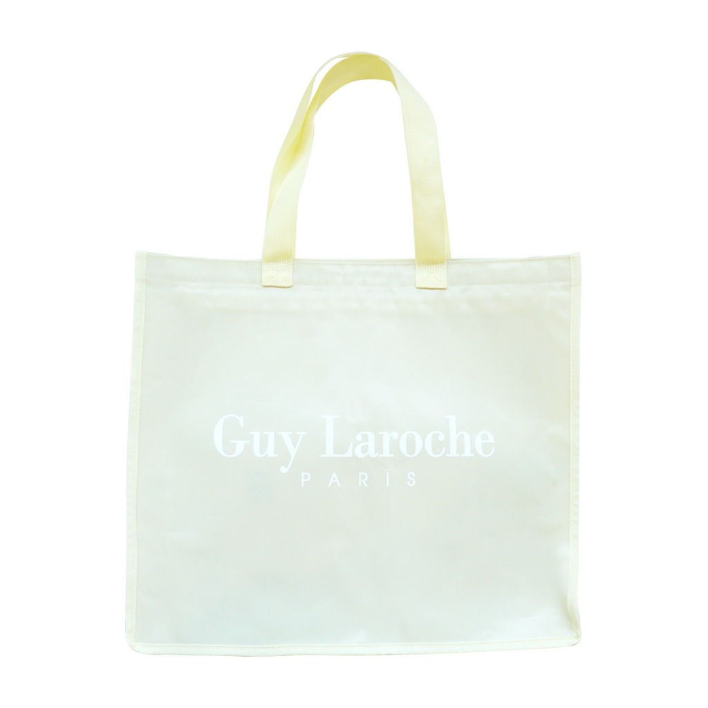 Guy Laroche Tote Bag กระเป๋าผ้า กีลาโรช ผ้าไนล่อน มีซิป กันน้ำ GX8Z0100 - รูปที่ 3