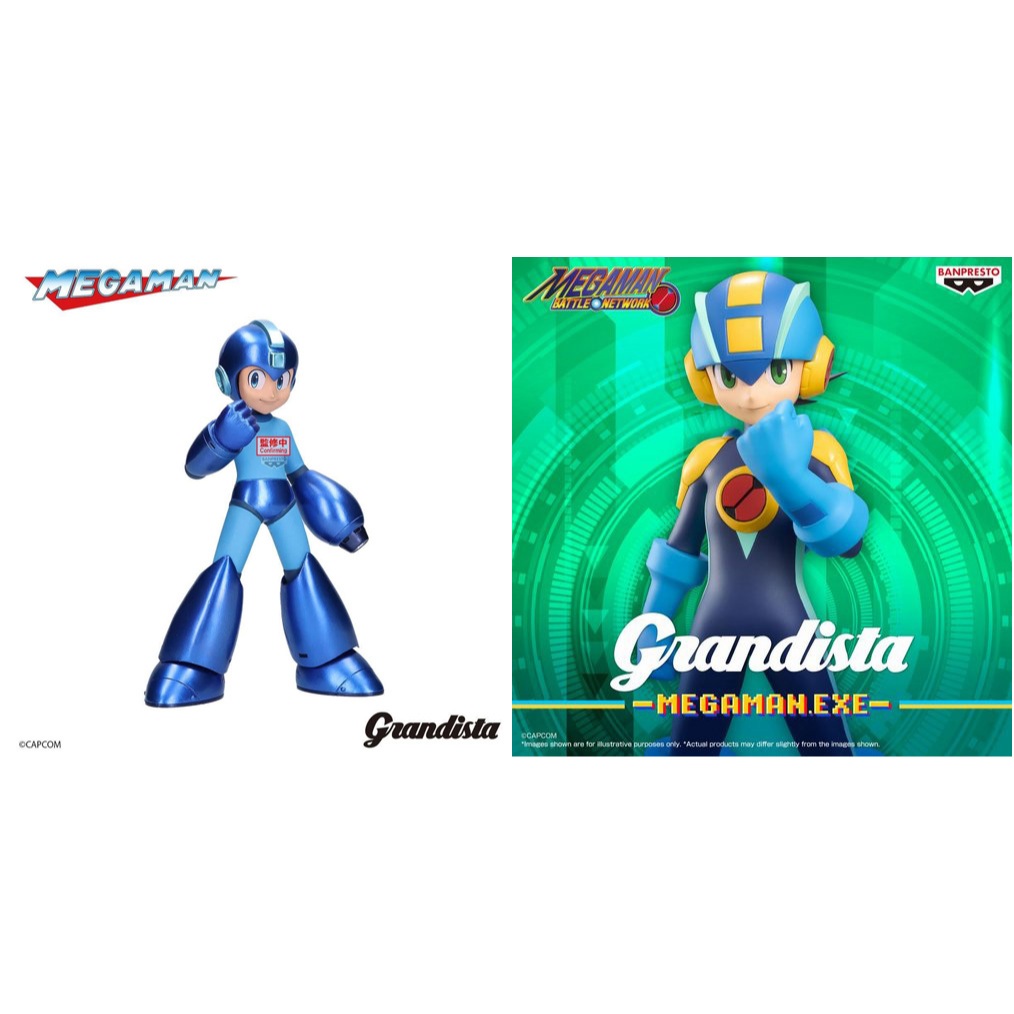 Pre-order - Mega Man Grandista Mega Man (Metallic Color Ver.) / Mega Man Battle Network Grandista MegaMan.EXE Figure
