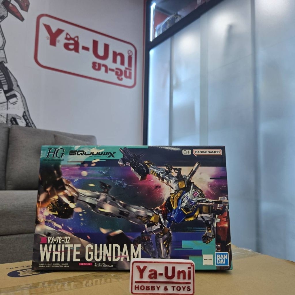 (พร้อมส่ง) HG 1/144 White Gundam(Gquuuuux) (Plastic Model) (Bandai)