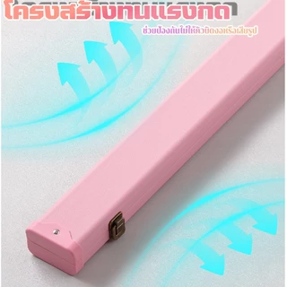 กล่องไม้สนุ๊กเกอร์ หนัง PU ยาว ใส่ไม้คิวท่อนยาว ใส่ไม้คิวได้ 2 ด้าม สามารถใส่ชอล์กได้2ก้อน ตัวล็อกโลหะ สินค้าพรีเมียม