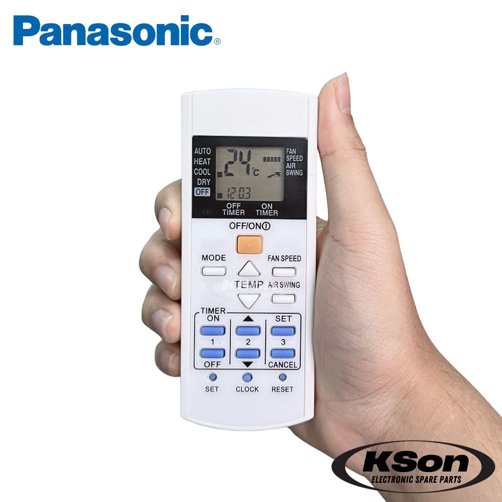 รีโมทแอร์ พานาโซนิค อะไหล่แอร์ Panasonic Air Conditioner Remote Control รูปที่ 3