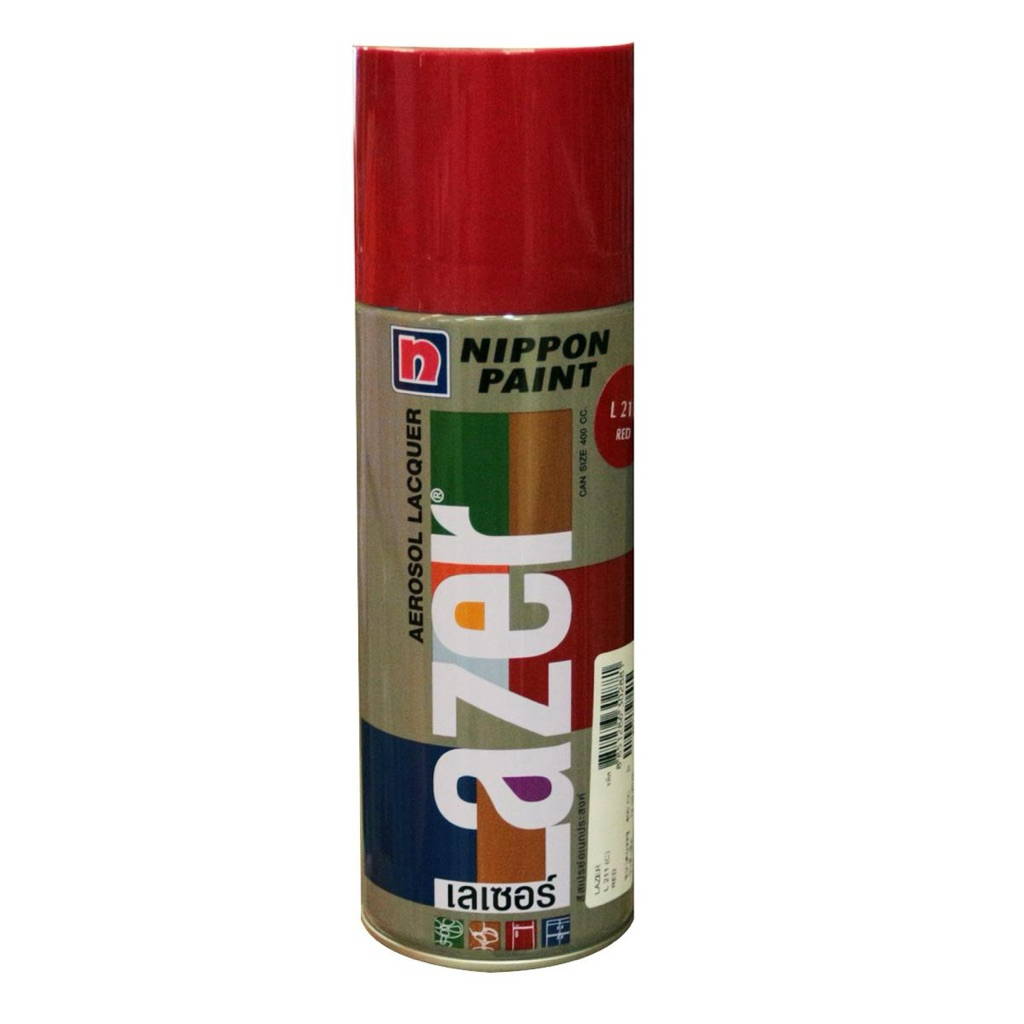 NIPPON PAINT สีสเปรย์อเนกประสงค์ รุ่น เลเซอร์ สีแดง L211