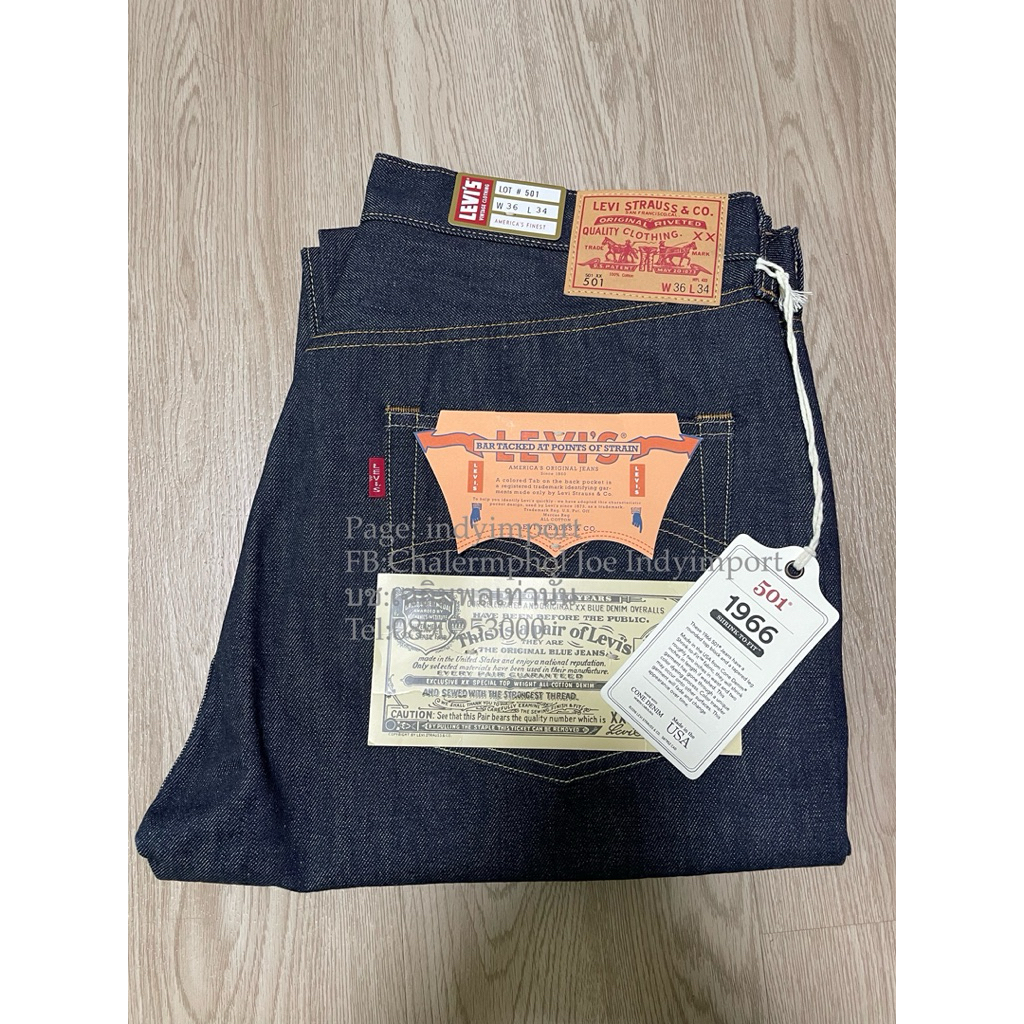 501bigE LVC 1966 made in usa Size36x34