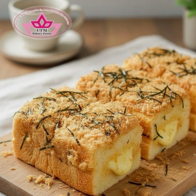 แบรนด์ UFM  เค้กไก่หยองสาหร่าย แป้งนุ่ม หน้าแน่น ซอสฉ่ำ (UFM-18)